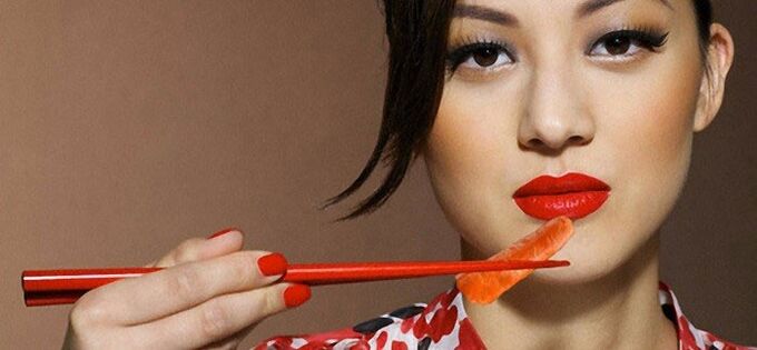 gadis diet Jepun untuk penurunan berat badan